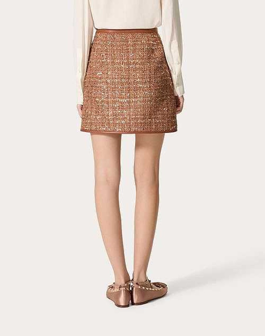 Valentino Glaze Tweed Light Miniskirt | Skirts