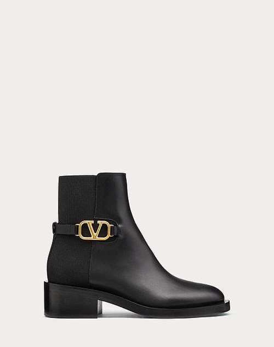 Valentino Vlogo Signature Calfskin Ankle Boot 30Mm | Boots