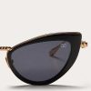 Valentino Viii - Cat-Eye Titanium And Acetate Stud Frame | Eyewear