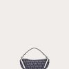 Valentino Denim-Effect Toile Iconographe Jacquard Fabric Crossbody Bag | Shoulder Bags