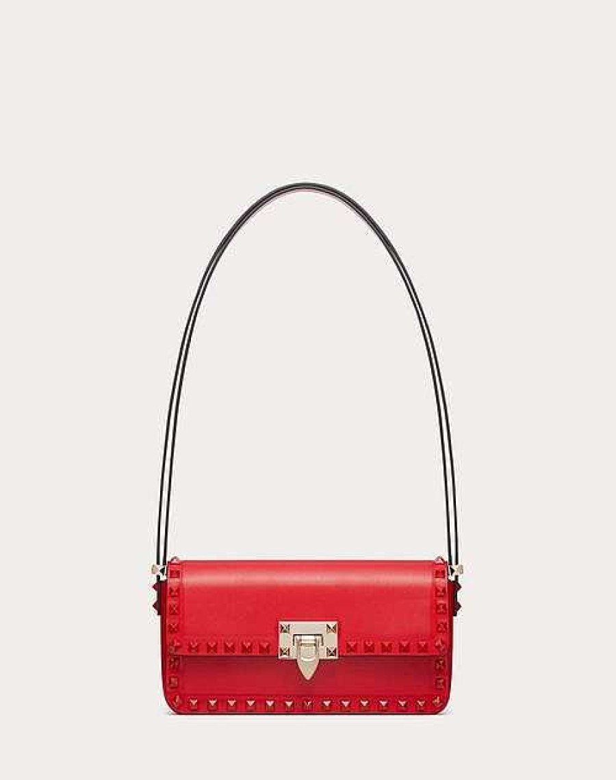 Valentino Rockstud23 E/W Smooth Calfskin Shoulder Bag | Shoulder Bags