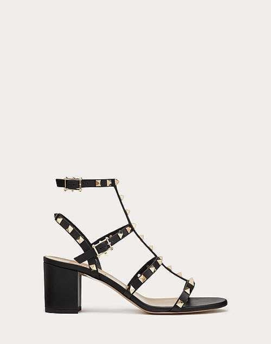 Valentino Rockstud Calfskin Ankle Strap Sandal 60 Mm | Sandals