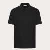 Valentino Cotton Pique Polo Shirt With Untitled Studs | T-Shirts And Sweatshirts