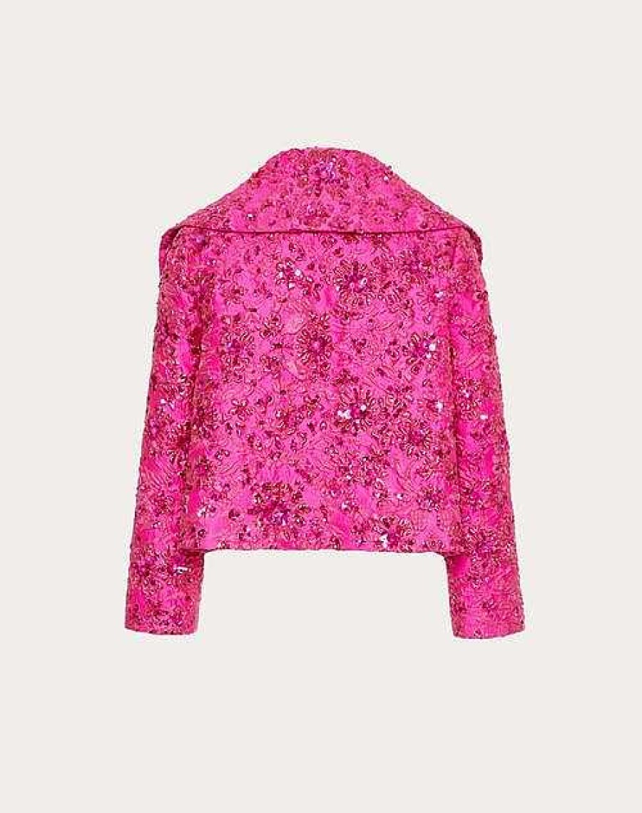 Valentino Petite Jacquard Jacket | Jackets And Blazers