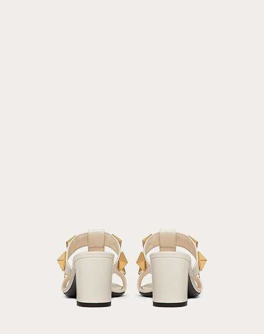 Valentino Roman Stud Calfskin Slide Sandal 60 Mm | Sandals