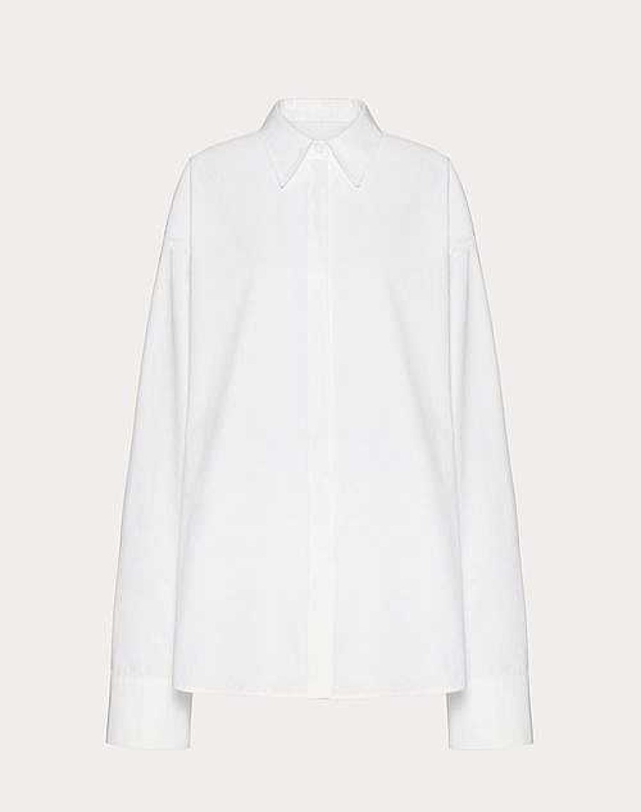 Valentino Compact Popeline Blouse | Shirts And Tops