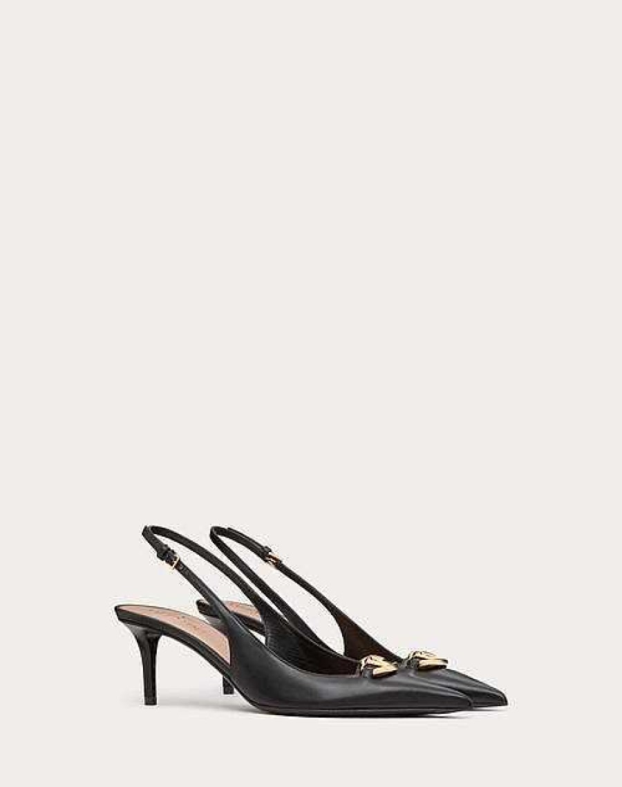 Valentino The Bold Edition Vlogo Calfskin Slingback Pump 60Mm | Pumps