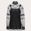 Valentino Tulle Illusione Embroidered Top | Shirts And Tops