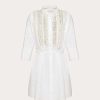 Valentino Embroidered Cotton Popeline Dress | Dresses