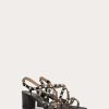 Valentino Rockstud Calfskin Sandal With Straps 60Mm | Sandals