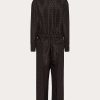 Valentino Silk Faille Jumpsuit With All-Over Toile Iconographe Print | Outerwear