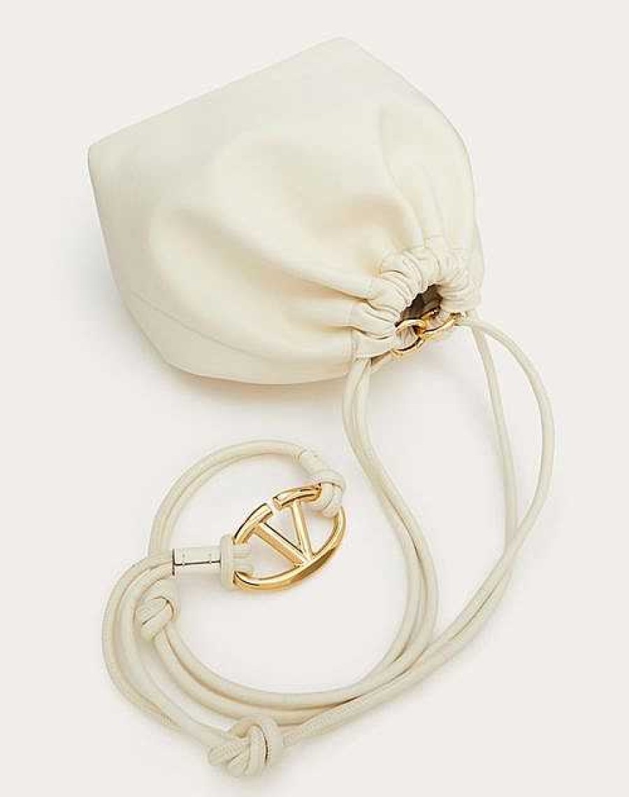 Valentino Vlogo Pouf Nappa Leather Pouch | Shoulder Bags