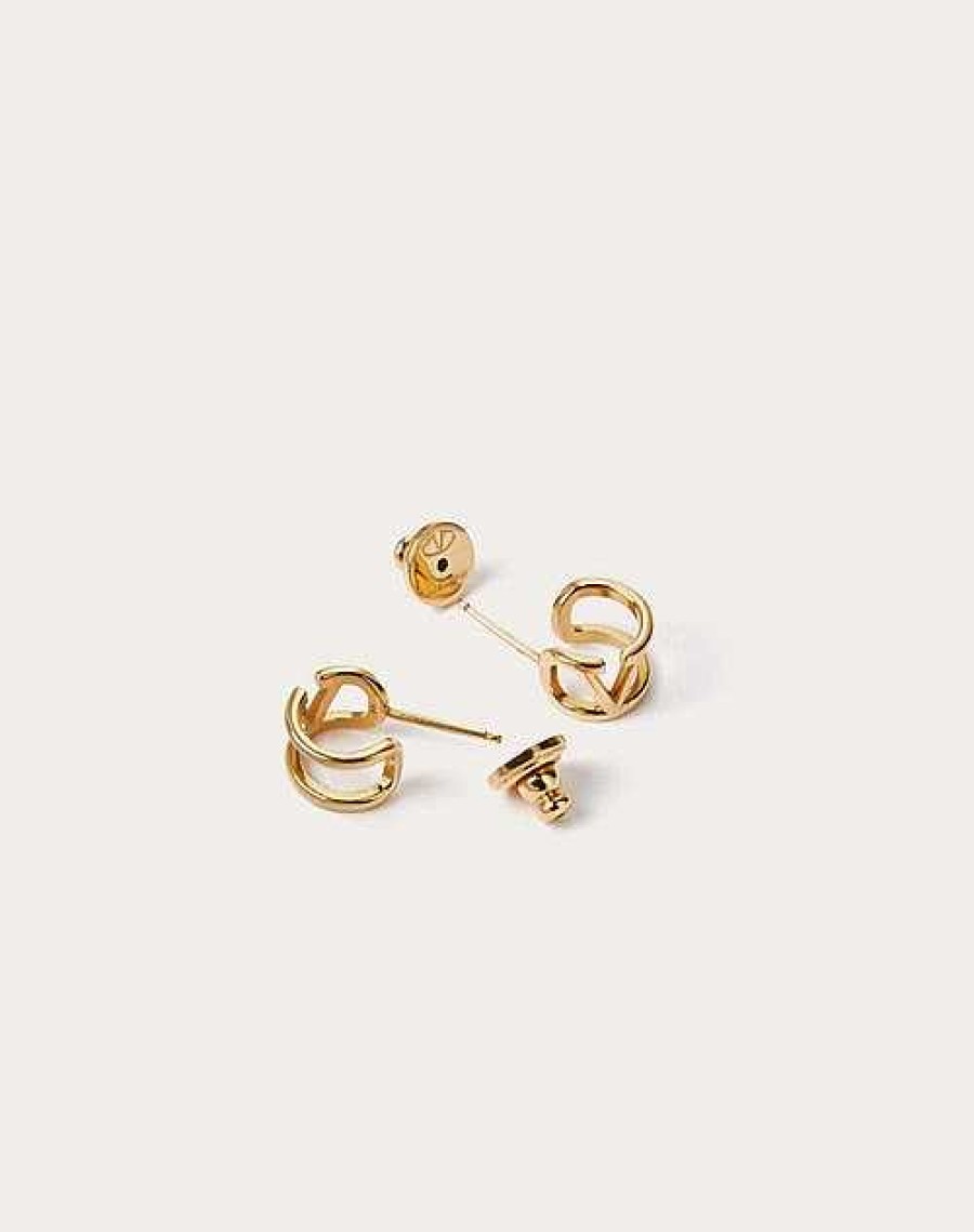 Valentino Mini Vlogo Signature Metal Earrings | Jewelry