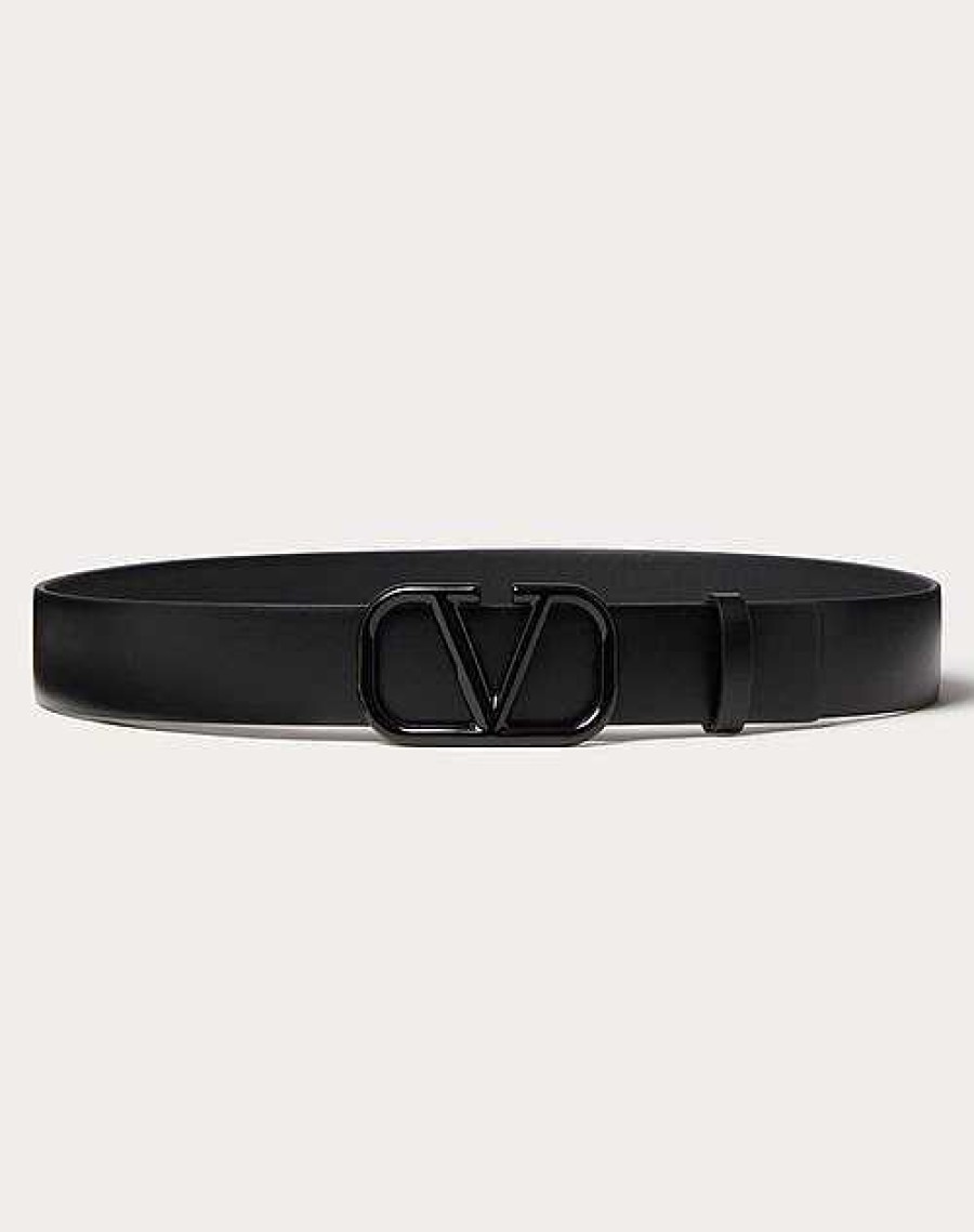 Valentino Vlogo Signature Belt In Shiny Calfskin 30Mm | Belts