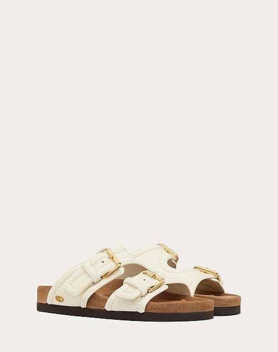 Valentino Fussfriend Calfskin Slide Sandal 30 Mm | Slides And Thongs