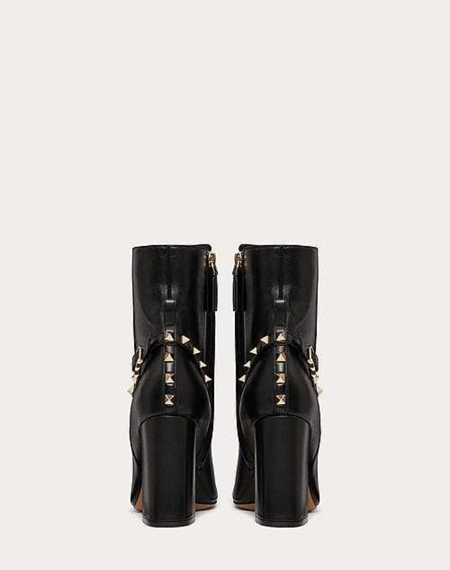 Valentino Rockstud Nappa Ankle Boot 90Mm | Boots