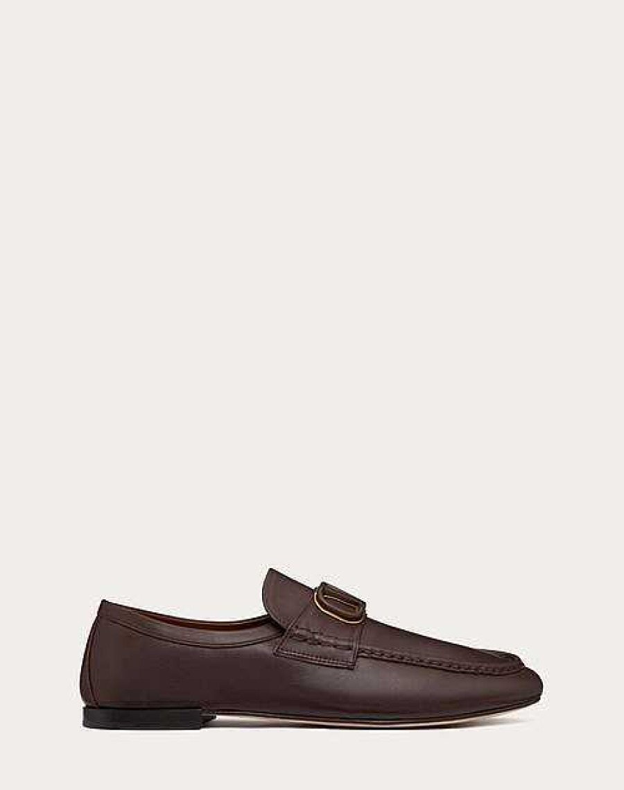 Valentino Vlogo Signature Calfskin Nappa Loafer | Lace-Ups And Loafers