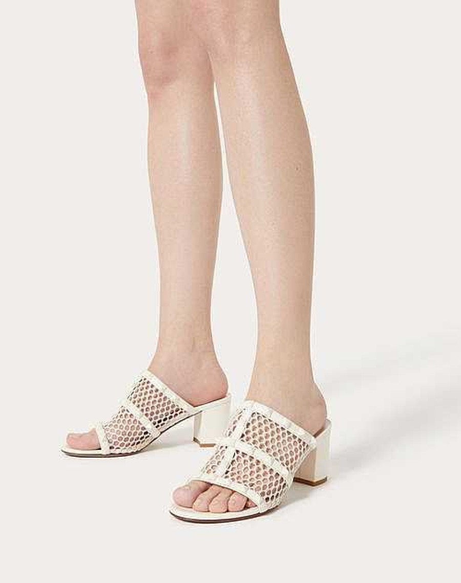 Valentino Rockstud Mesh Slider Sandal With Matching Studs 60Mm | Sandals