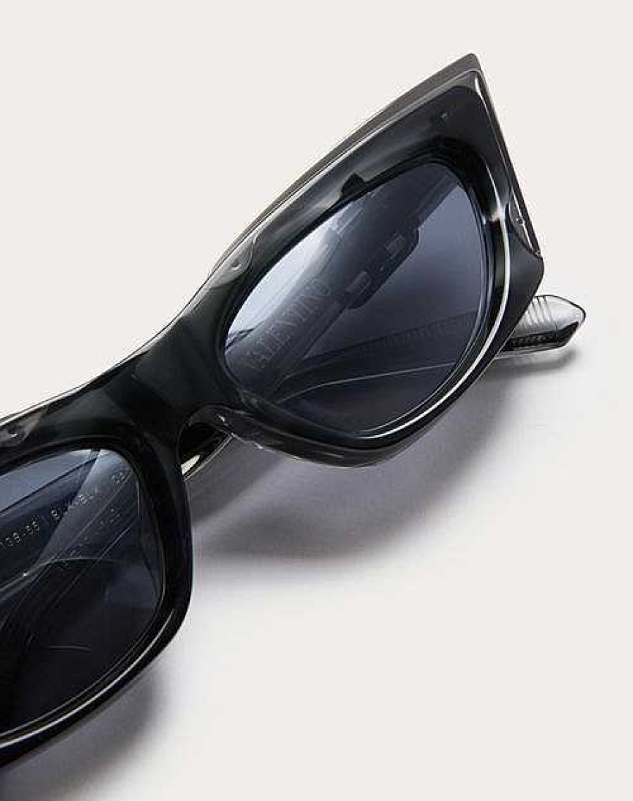 Valentino V - Goldcut I Sculpted Thickset Acetate Frame With Titanium Insert | Eyewear