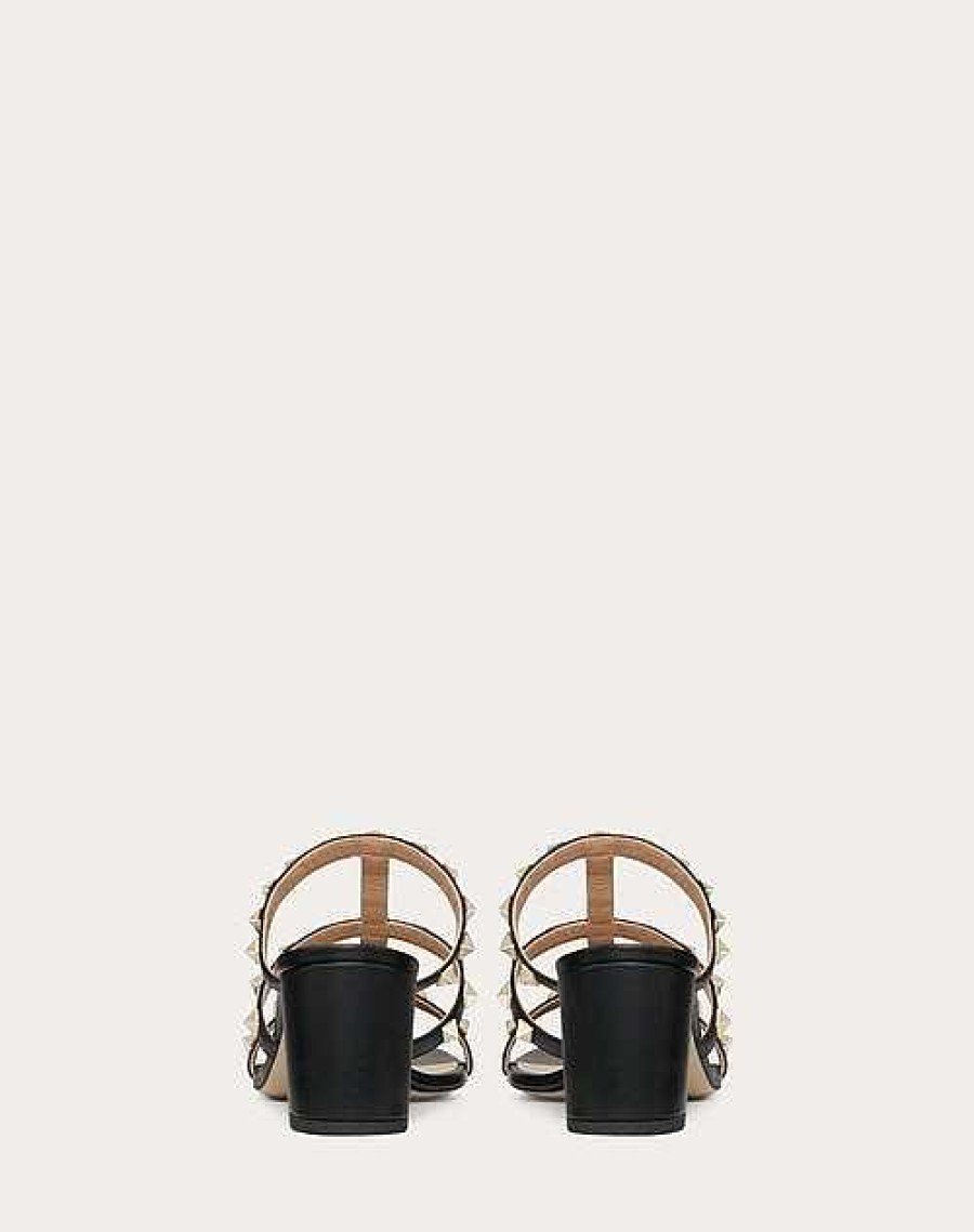 Valentino Rockstud Calfskin Leather Slide Sandal 60 Mm | Sandals