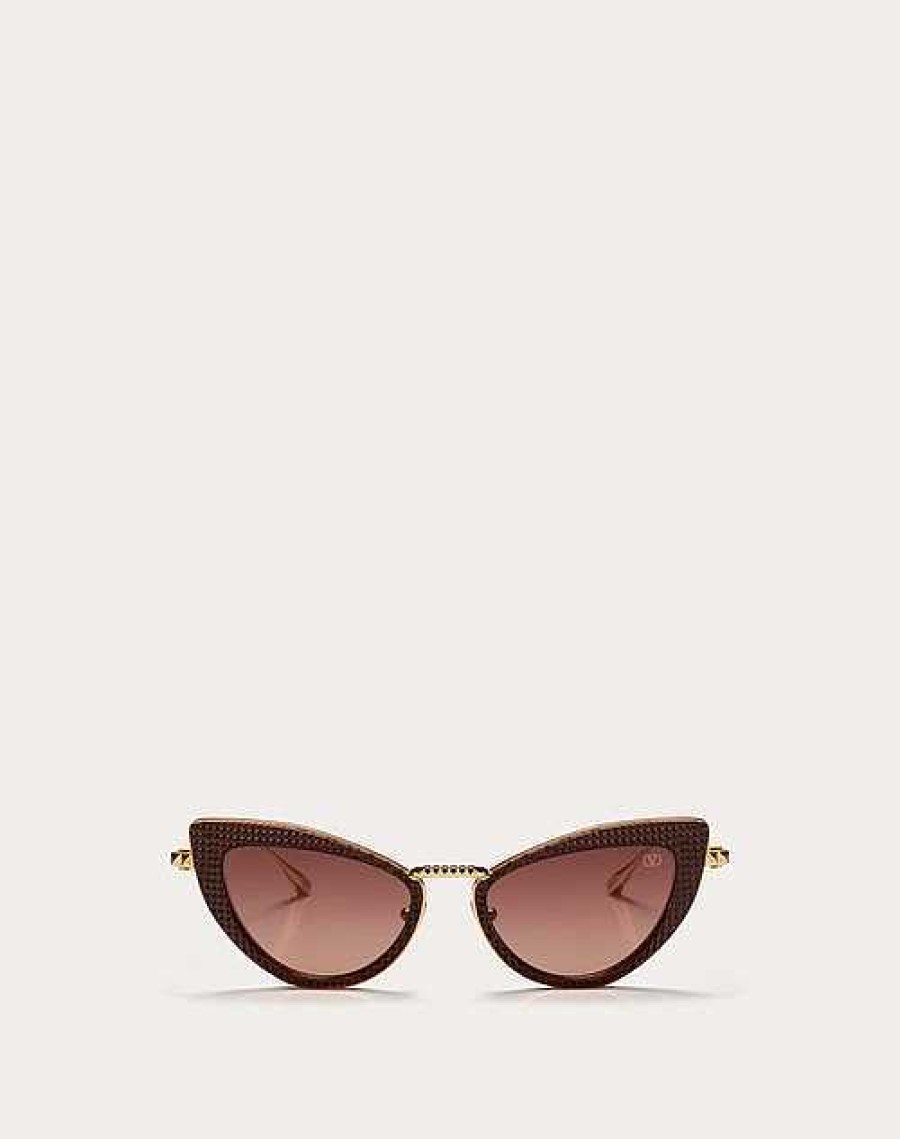 Valentino Viii - Cat-Eye Titanium And Polyamide Stud Frame | Eyewear