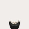 Valentino Vlogo Moon Mini Hobo Bag In Nappa Leather With Chain | Shoulder Bags