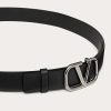 Valentino Vlogo Signature Calfskin Belt 30 Mm | Belts