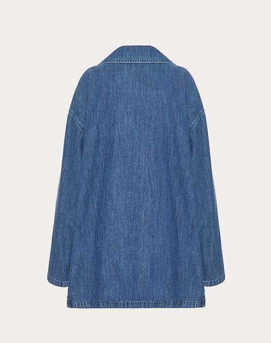 Valentino Denim Chambray Kaftan Dress | Denim