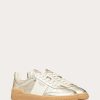 Valentino Upvillage Sneaker In Laminated Calfskin With Nappa Calfskin Leather Band | Sneakers