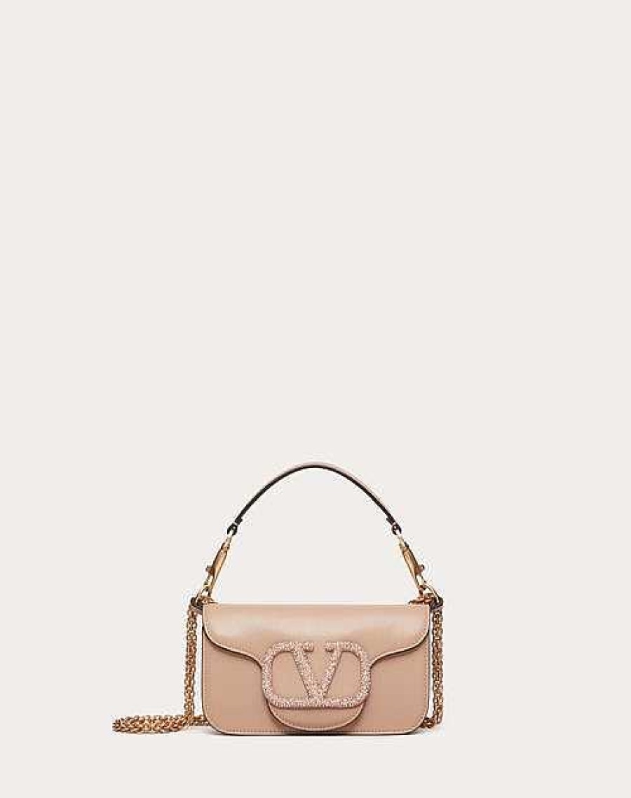 Valentino Valentino Garavani Loco Small Shoulder Bag With Jewel Logo | Shoulder Bags