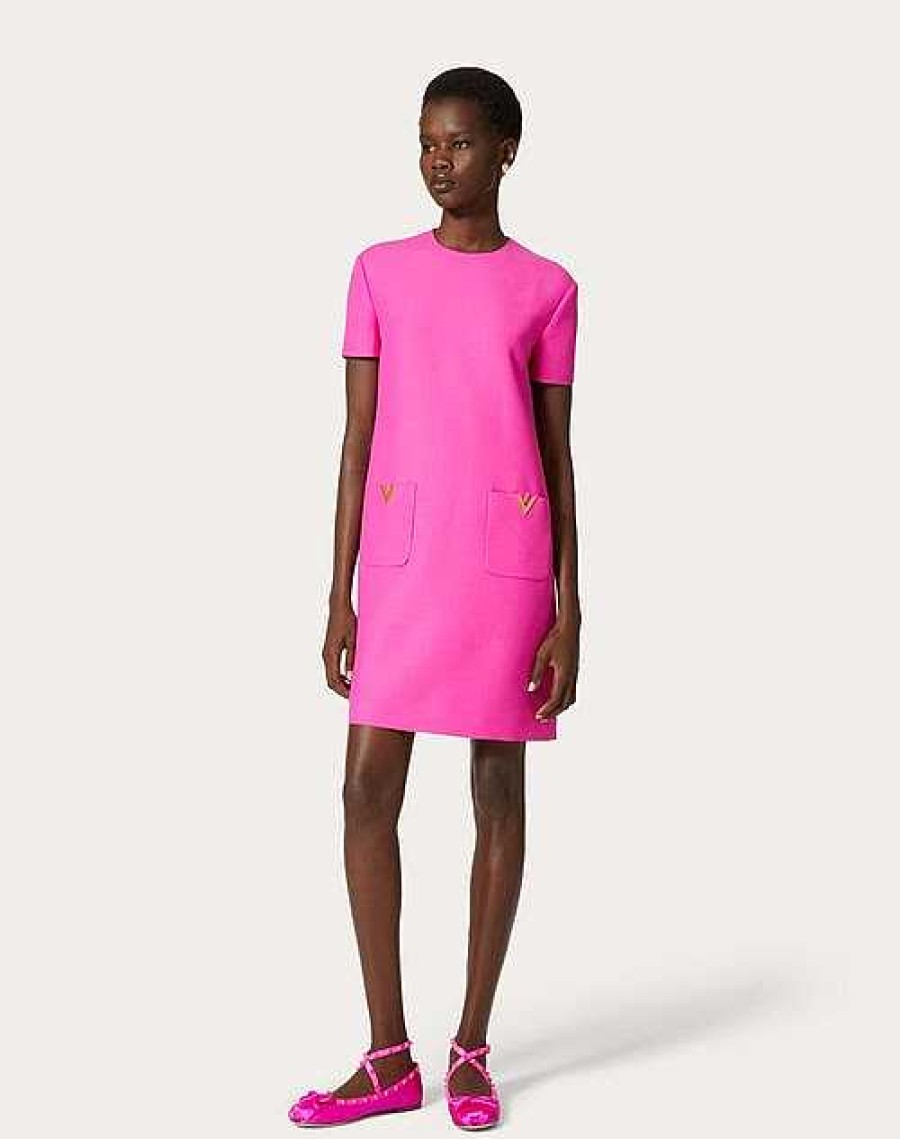 Valentino Crepe Couture Short Dress | Dresses