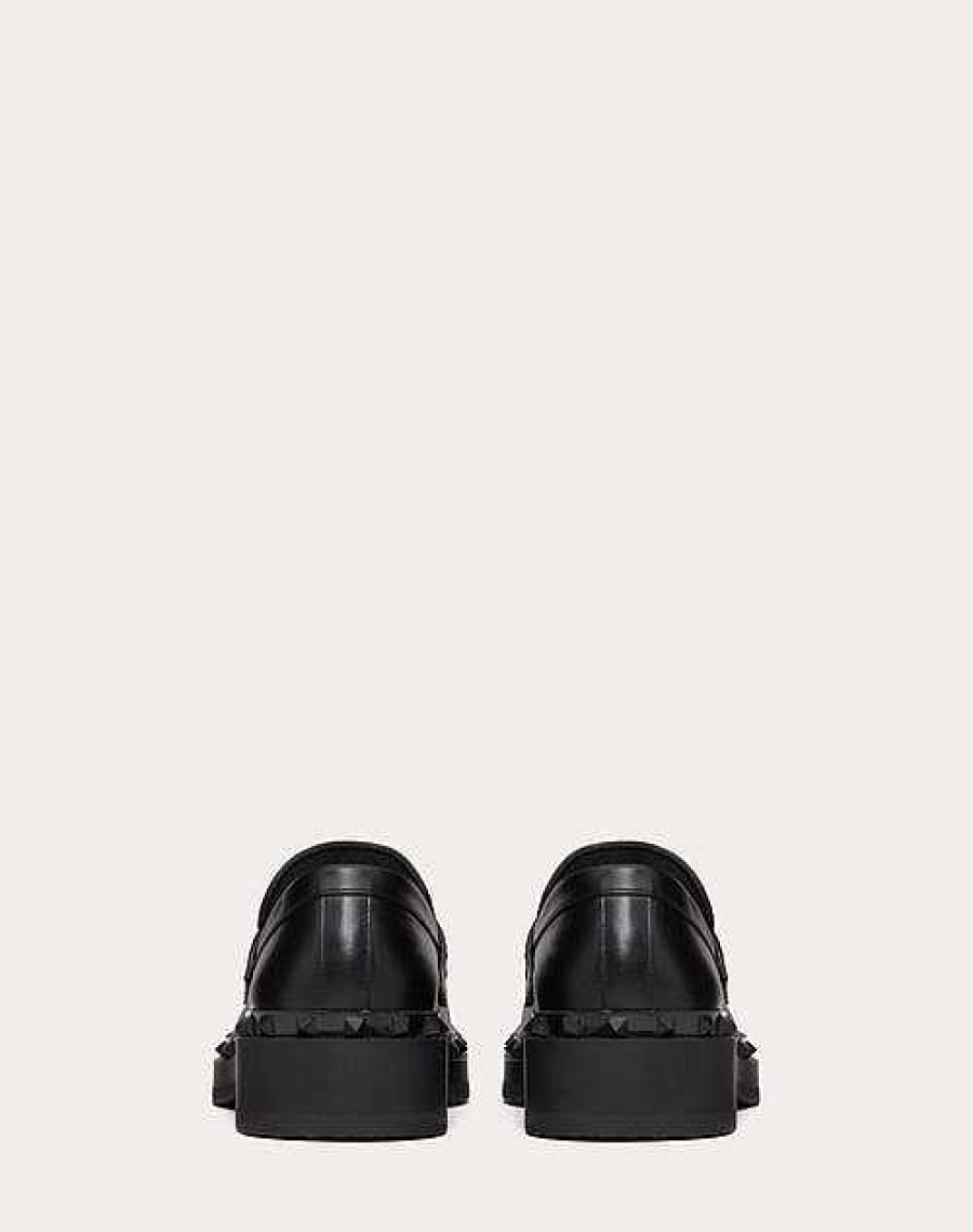 Valentino Rockstud M-Way Calfskin Loafer | Lace-Ups And Loafers