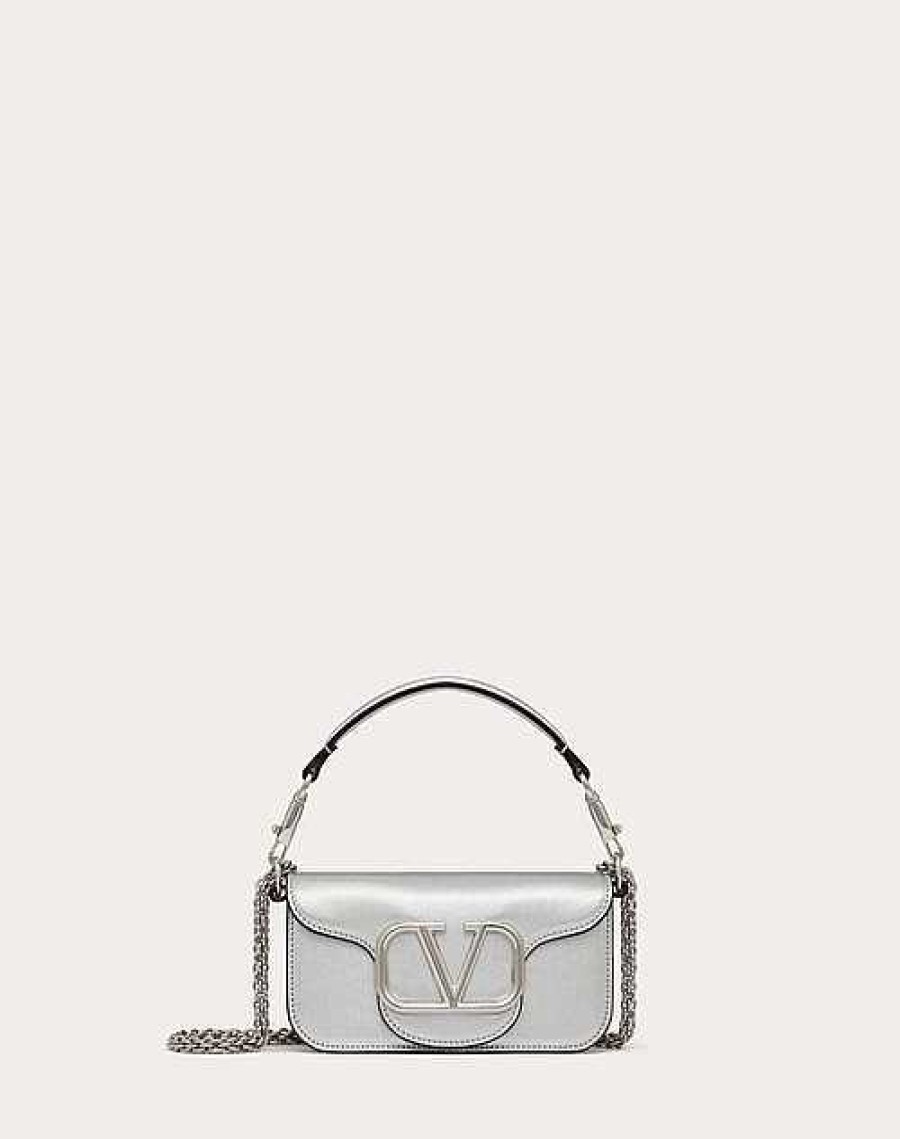 Valentino Small Loco Metallic Calfskin Shoulder Bag | Shoulder Bags