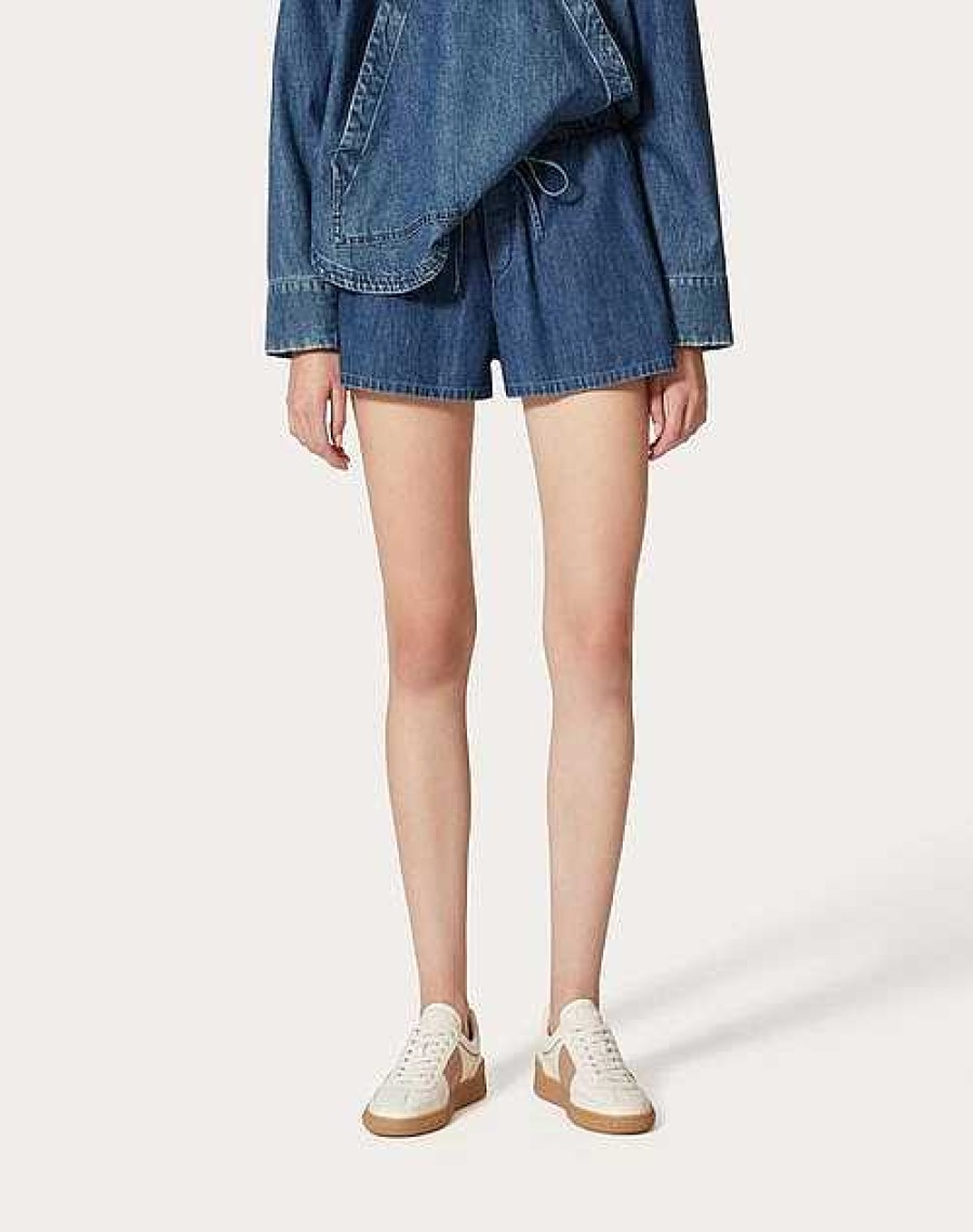 Valentino Chambray Shorts | Denim