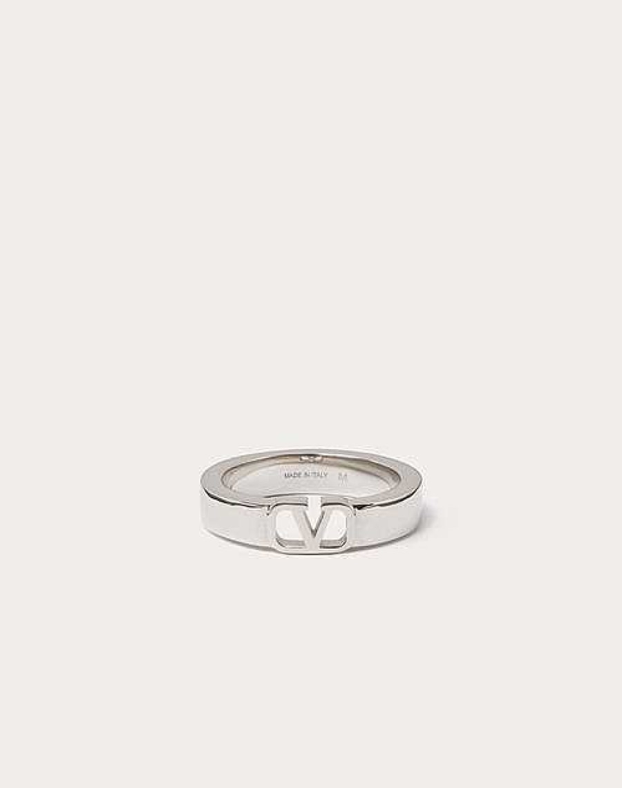 Valentino Mini Vlogo Signature Metal Ring | Jewelry