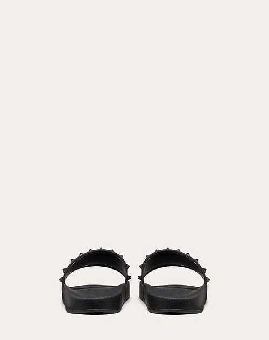 Valentino Rockstud Rubber Slider Sandal | Sandals