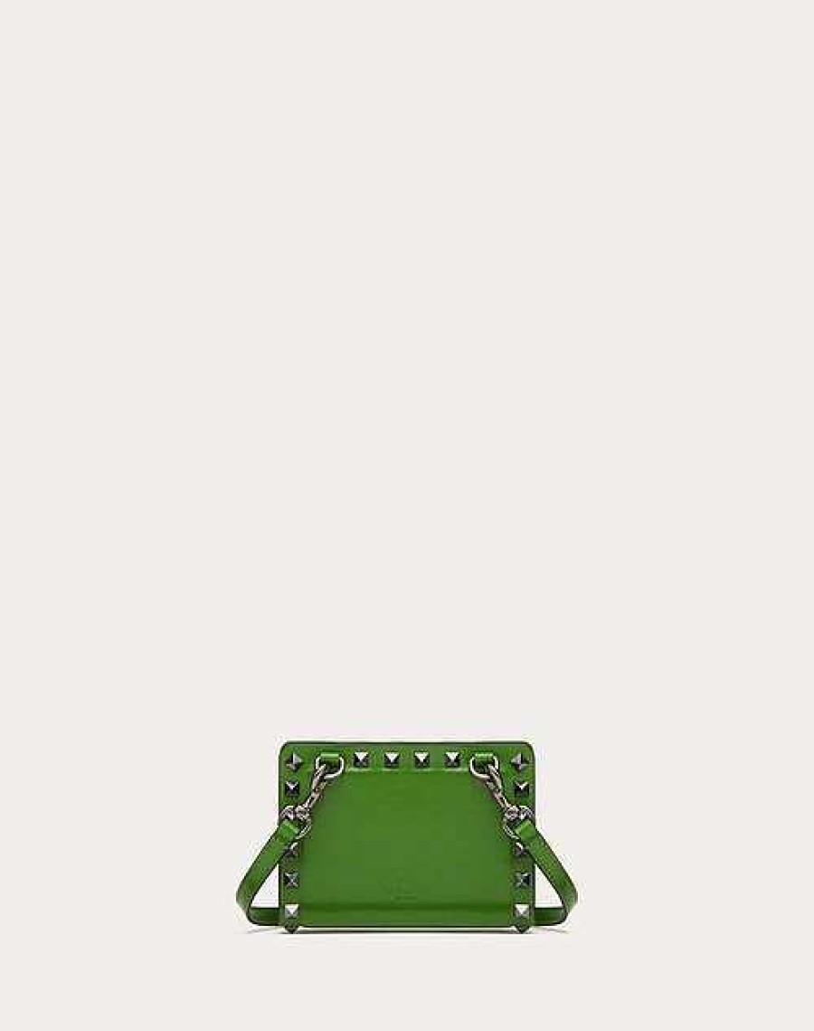 Valentino Rockstud Calfskin Neck Wallet | Wallets And Small Leather Goods