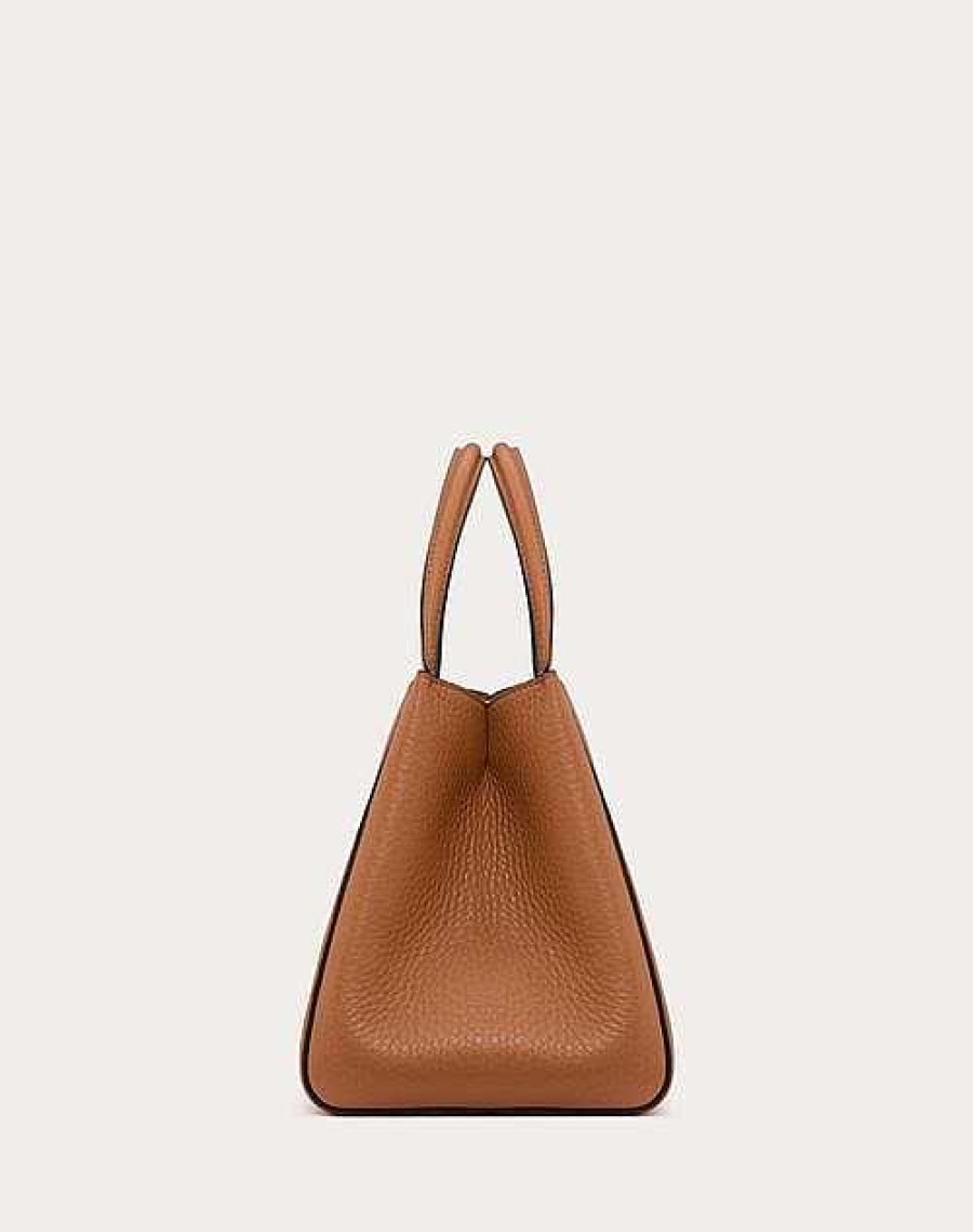 Valentino Valentino Garavani Alltime Medium Handbag In Grainy Calfskin | Top Handle Bags