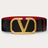 Valentino Reversible Vlogo Signature Belt In Glossy Calfskin 70 Mm | Belts