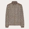 Valentino Nylon Windbreaker With Toile Iconographe Print | Outerwear