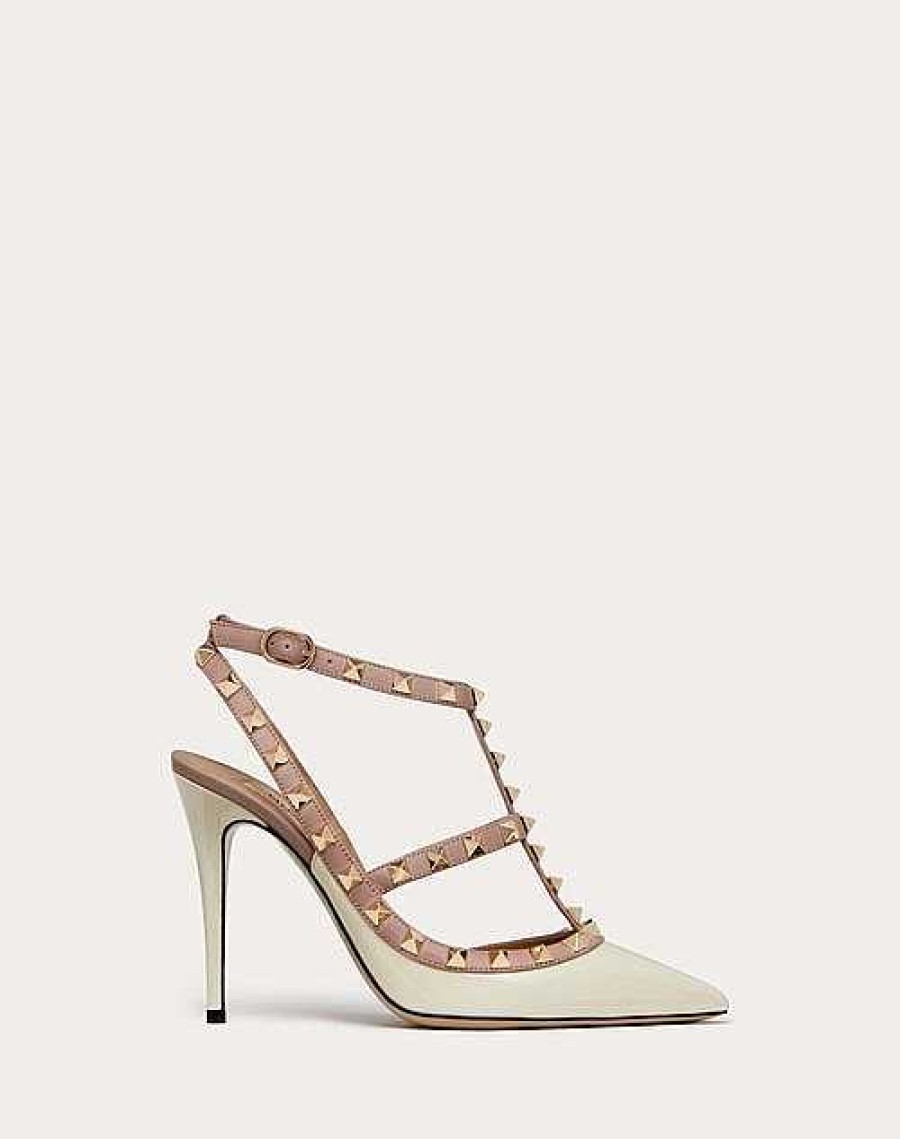 Valentino Patent Rockstud Caged Pump 100Mm | Pumps