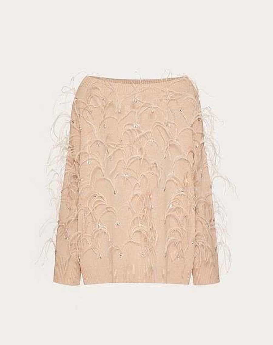 Valentino Embroidered Wool Sweater | Knitwear