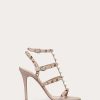 Valentino Rockstud Calf Ankle Strap Sandal 100 Mm | Sandals