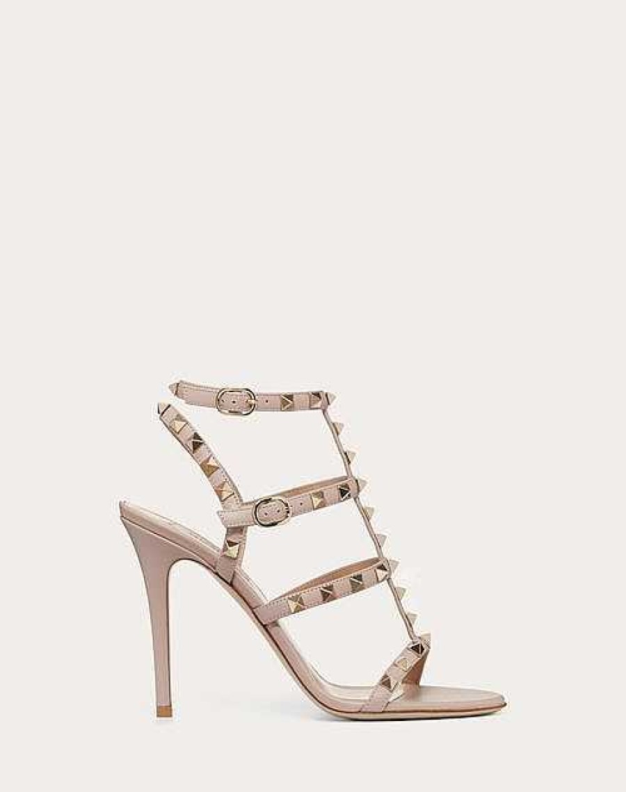 Valentino Rockstud Calf Ankle Strap Sandal 100 Mm | Sandals