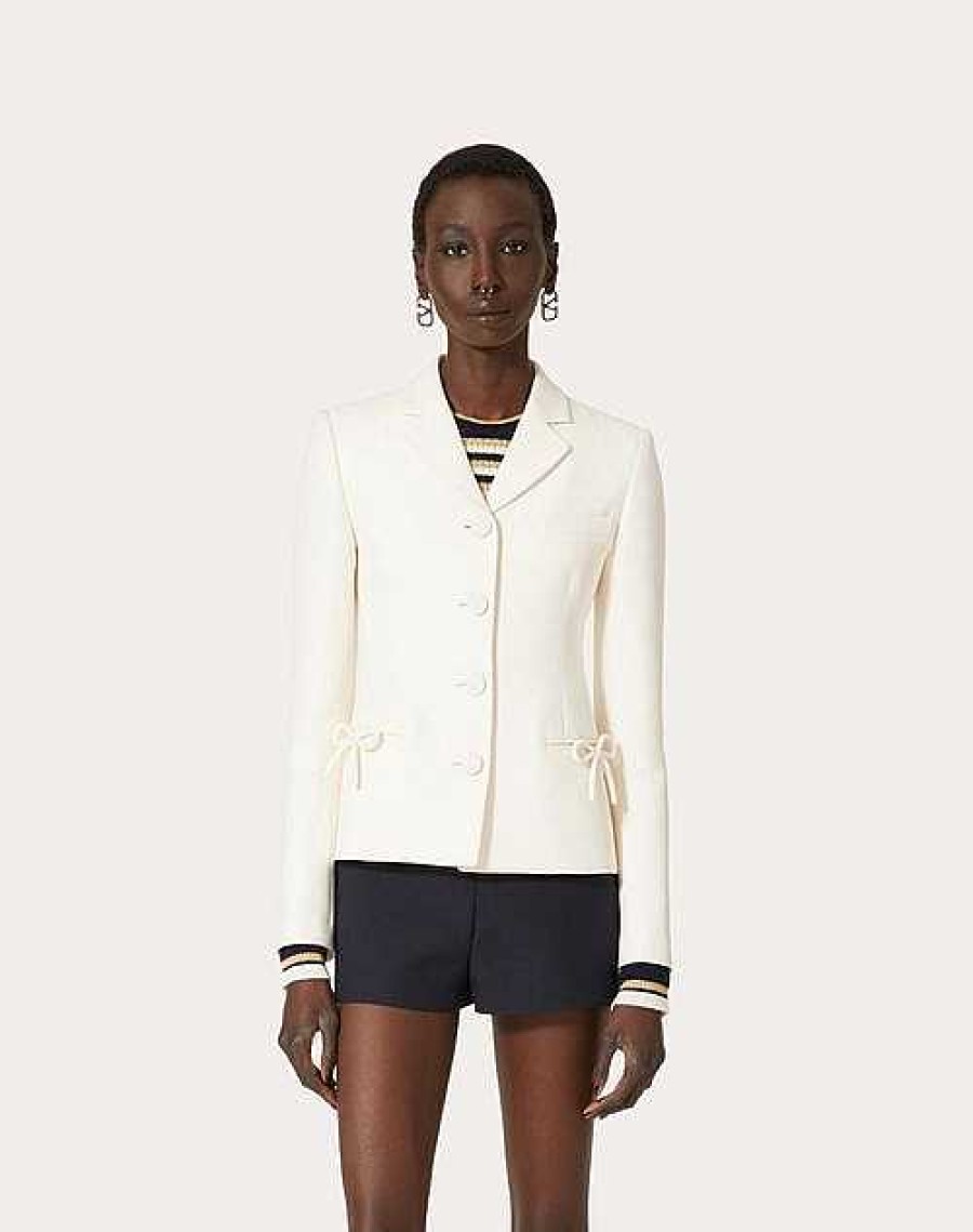 Valentino Crepe Couture Jacket | Jackets And Blazers