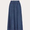 Valentino Chambray Midi Skirt | Denim