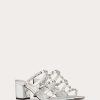 Valentino Rockstud Mirror-Effect Slide Sandal 60Mm | Sandals