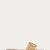 Valentino Vlogo Signature Woven Raffia Slide Sandal 80Mm | Slides And Thongs