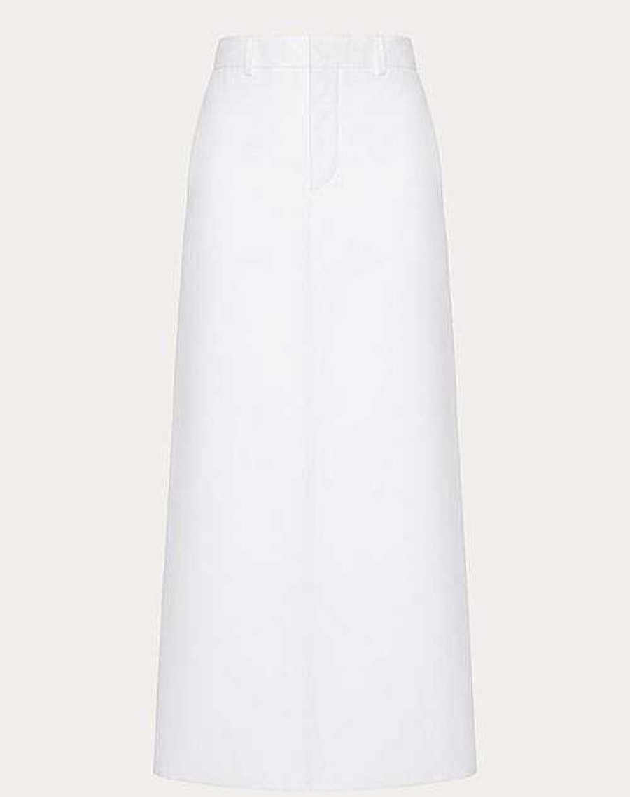 Valentino Compact Poplin Skirt | Skirts