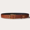 Valentino Mini Vlogo Signature Calfskin Belt 35Mm / 1.3 In. | Belts